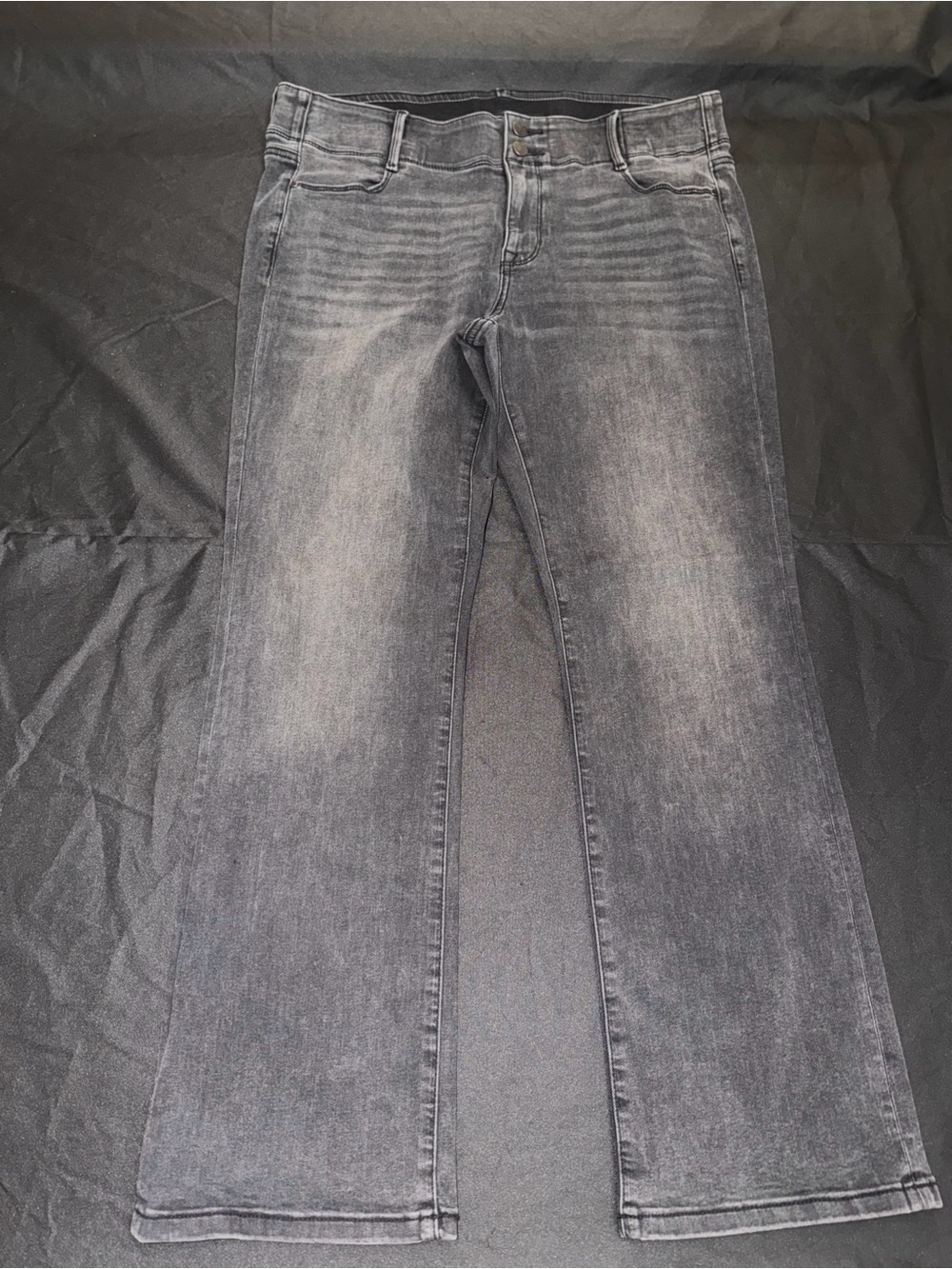Apt. 9 Women's Gray Washed Wide-Leg Jeans